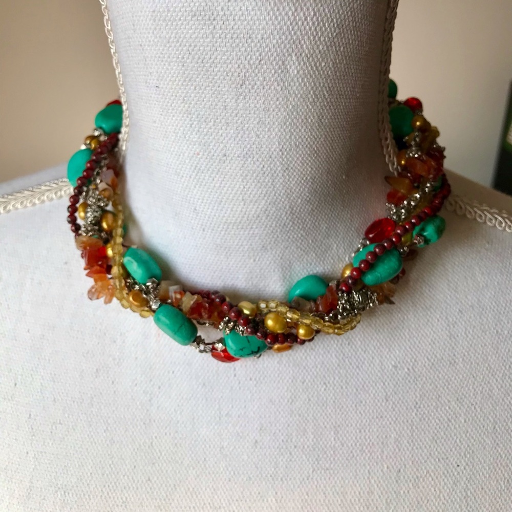 Boston Proper 7 Strand Twisted Necklace